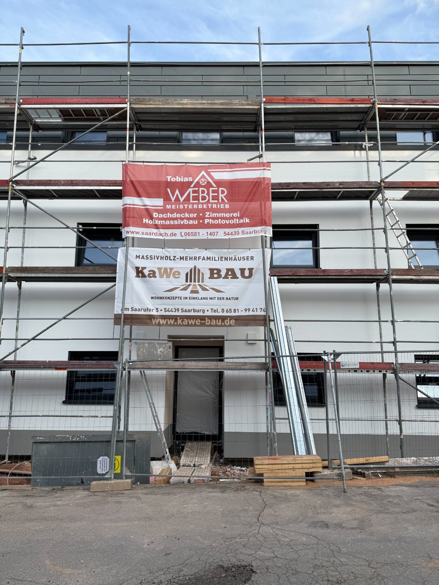 Baufortschritt Gebäude 4 – Status Außenansicht